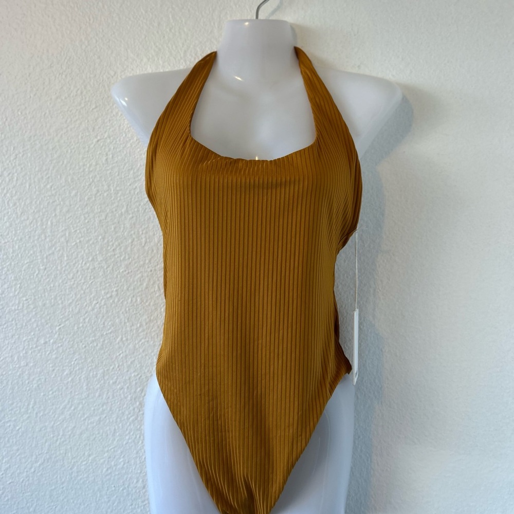 Vitamin A Alia Ribbed One Piece Swimsuit Size L - Picture 3 of 7